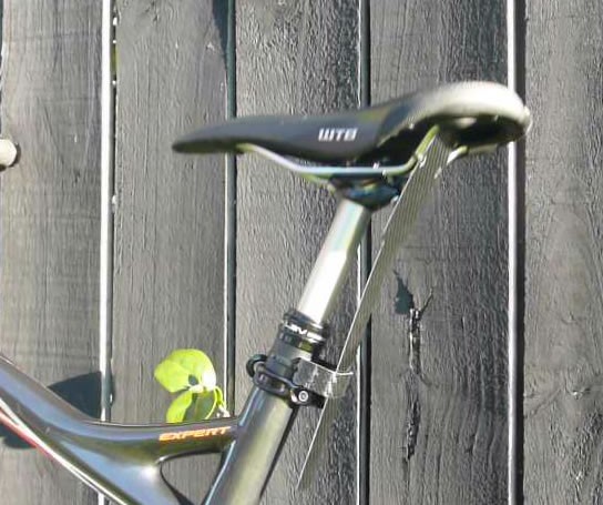 Dropper sales post mudguard